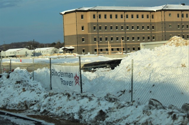 January 2024 barracks construction at Fort McCoy