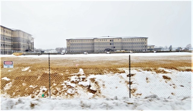 January 2024 barracks construction at Fort McCoy