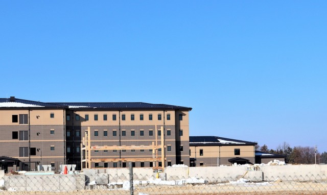 January 2024 barracks construction at Fort McCoy