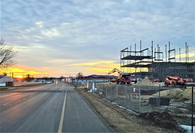 February 2024 barracks construction at Fort McCoy