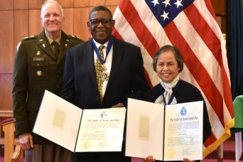 The United States Army Chaplain Corps paid tribute to two faithful supporters of the US Army Garrison Fort Hamilton Chapel by awarding Stephen and Sofia...