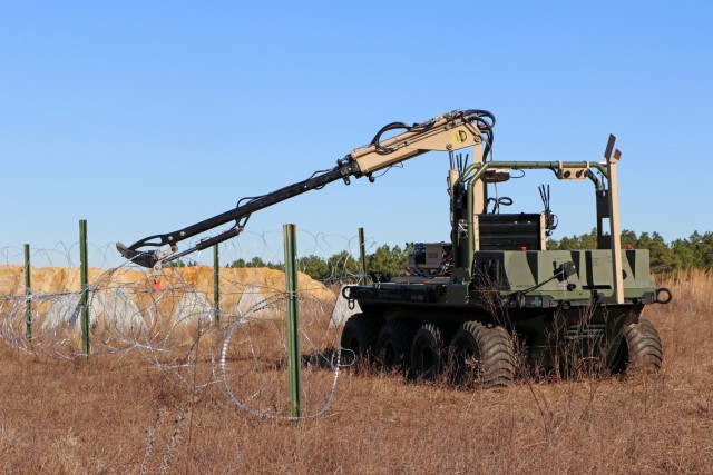 U.S. Army DEVCOM C5ISR Center personnel demonstrate their technologies during Sandhills Project at Fort Liberty, North Carolina, in December 2023.