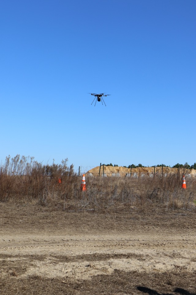 U.S. Army DEVCOM C5ISR Center personnel demonstrate their technologies during Sandhills Project at Fort Liberty, North Carolina, in December 2023.