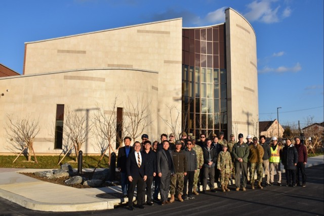 Representatives including the U.S. Army Corps of Engineers – Far East District, the 51st Fighter Wing, USFK Transformation and Restationing (USFK T&R), Ministry of National Defense USFK Relocation Office (MURO) and more gathered to witness the signing of the chapel from the RoK to the U.S. as it underscored the shared commitment to servicemembers from both countries. 