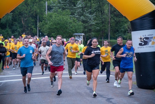 Runners start an awareness 5K last year from the ChildWise parking lot at 3467 Vincent Drive.