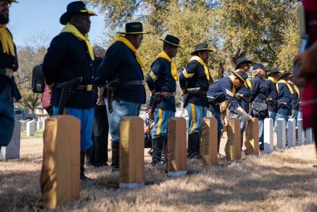 The Department of Veterans Affairs National Cemetery Administration honored 17 black World War I Soldiers of the 3rd Battalion, 24th Infantry Regiment who were executed following three courts martial of 110 black Soldiers charged with murder and...