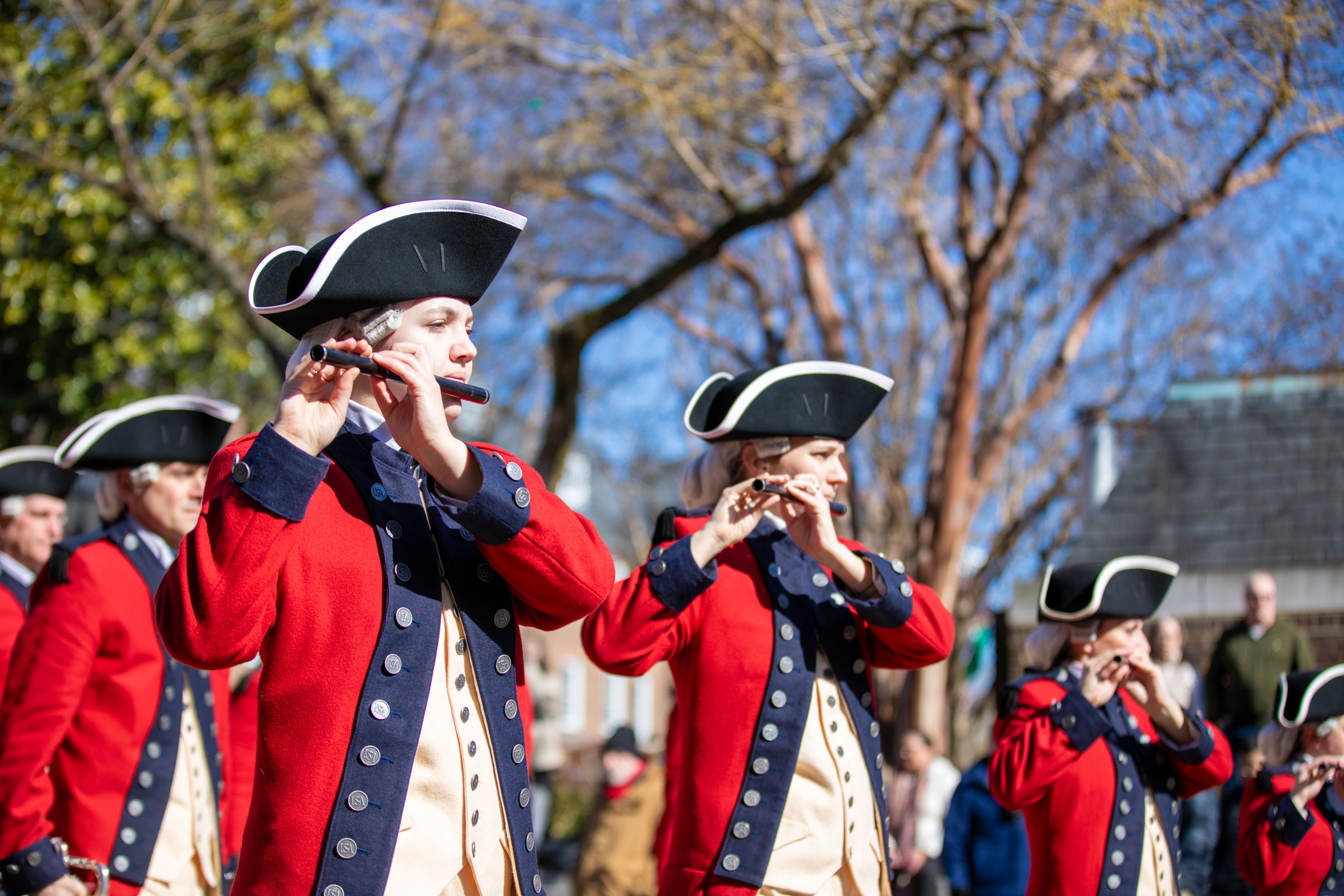 Soldiers from across the 3d U.S. Infantry Regiment (The Old Guard) assist in celebrating President George Washington’s Birthday at Mount Vernon, Va. on Feb. 19, 2024. Later that day, the Fife and Drum Corps marched during the 2024 George...