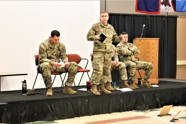 Fort McCoy NCO Academy Battle Staff NCO Course students hold first combined arms rehearsal for calendar year 2024