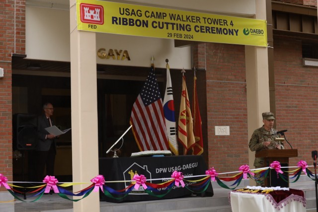 Brig. Gen. Frederick Crist, delivers remarks