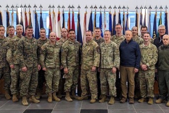 School of Advanced Military Studies students in the Advanced Military Studies Program recently travelled to Wiesbaden, Germany, to assist SAG-U mission.