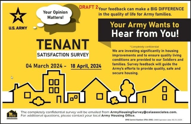 Baumholder Housing Tiger Team aims for 100% participation as Army&#39;s annual housing tenant satisfaction survey launches