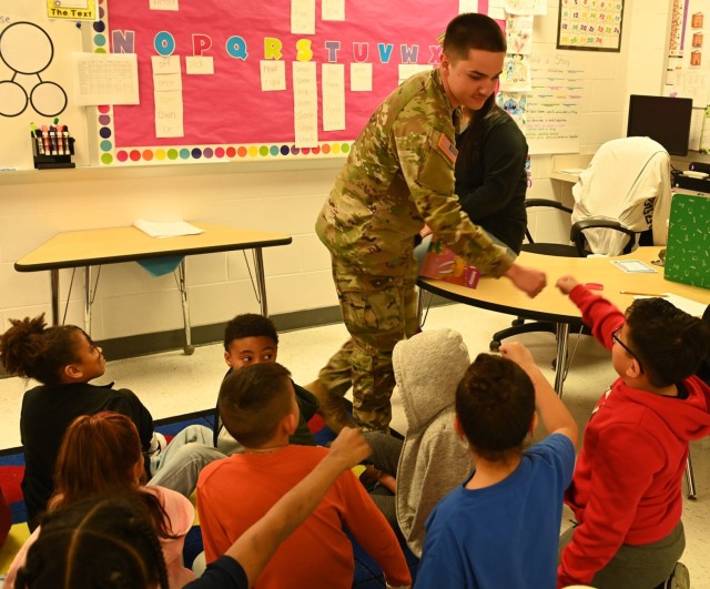 Service members from America’s depot participate in Read Across America Day