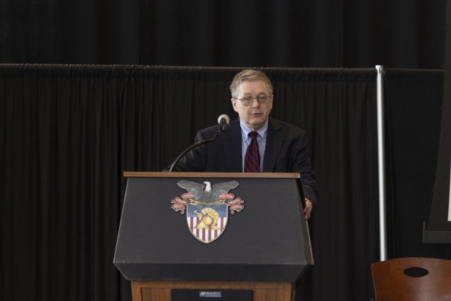 The USMA Class of 1978 sponsors the 2024 Civil Military Operations Student Workshop. Ike Hall, West Point, NY, March 04, 2024.(U.S. Army photo by Kyle Osterhoudt, USMA)