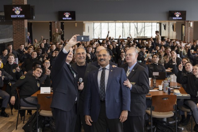 The USMA Class of 1978 sponsors the 2024 Civil Military Operations Student Workshop. Ike Hall, West Point, NY, March 04, 2024.(U.S. Army photo by Kyle Osterhoudt, USMA)