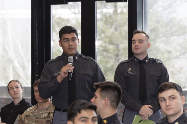 The USMA Class of 1978 sponsors the 2024 Civil Military Operations Student Workshop. Ike Hall, West Point, NY, March 04, 2024.(U.S. Army photo by Kyle Osterhoudt, USMA)