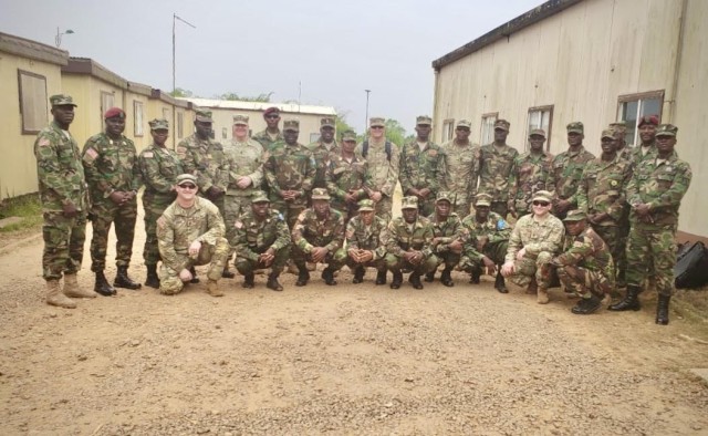 Instructors from the Michigan National Guard’s 177th Regional Training Institute teamed with instructors from the Armed Forces of Liberia Feb. 19 to March 3, 2024, to assess an instructor dry-run at Camp Ware, Liberia. The West African nation,...
