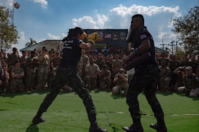 Royal Thai Army shares Muay Thai lesson with 2-2 SBCT Soldiers