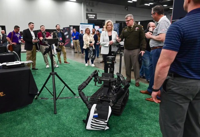 The Hon. Christine E. Wormuth, Secretary of the Army, joined Army Futures Command Commanding General Gen. James E. Rainey in observing technology demonstrations at the 2024 SXSW Conference.