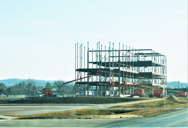 February 2024 barracks construction operations at Fort McCoy
