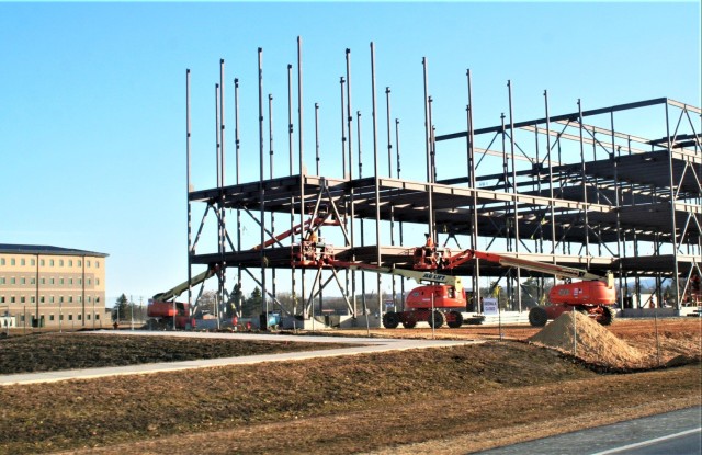 February 2024 barracks construction operations at Fort McCoy