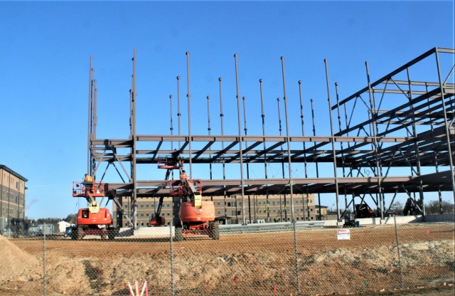 February 2024 barracks construction operations at Fort McCoy