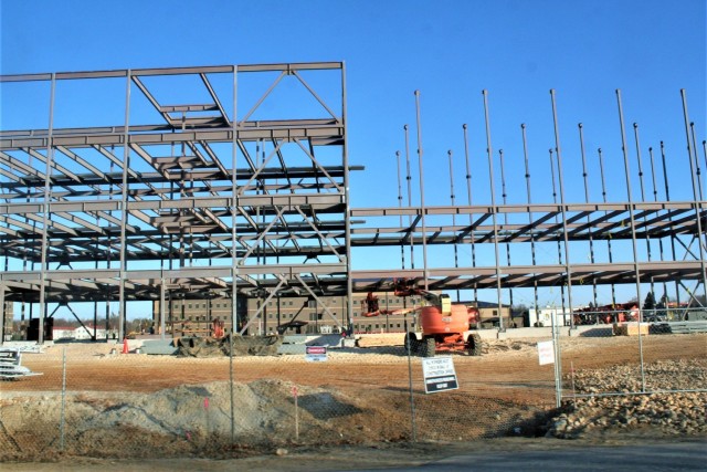 February 2024 barracks construction operations at Fort McCoy