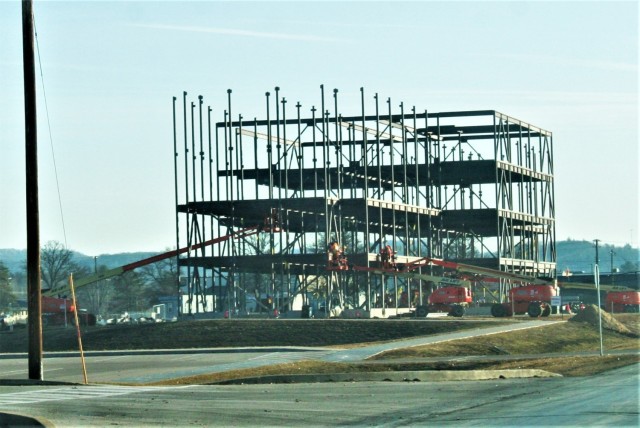February 2024 barracks construction operations at Fort McCoy