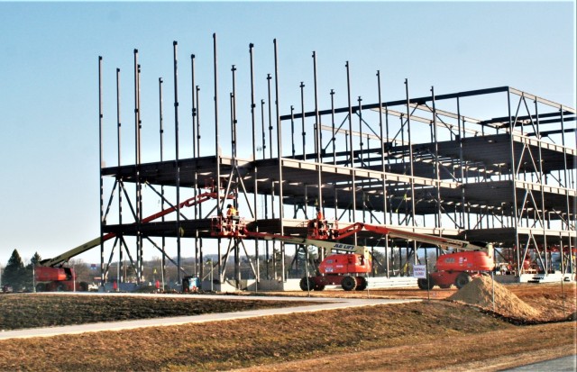 February 2024 barracks construction operations at Fort McCoy
