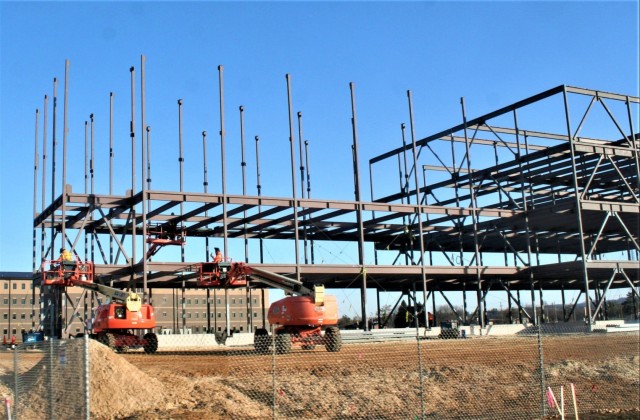February 2024 barracks construction operations at Fort McCoy