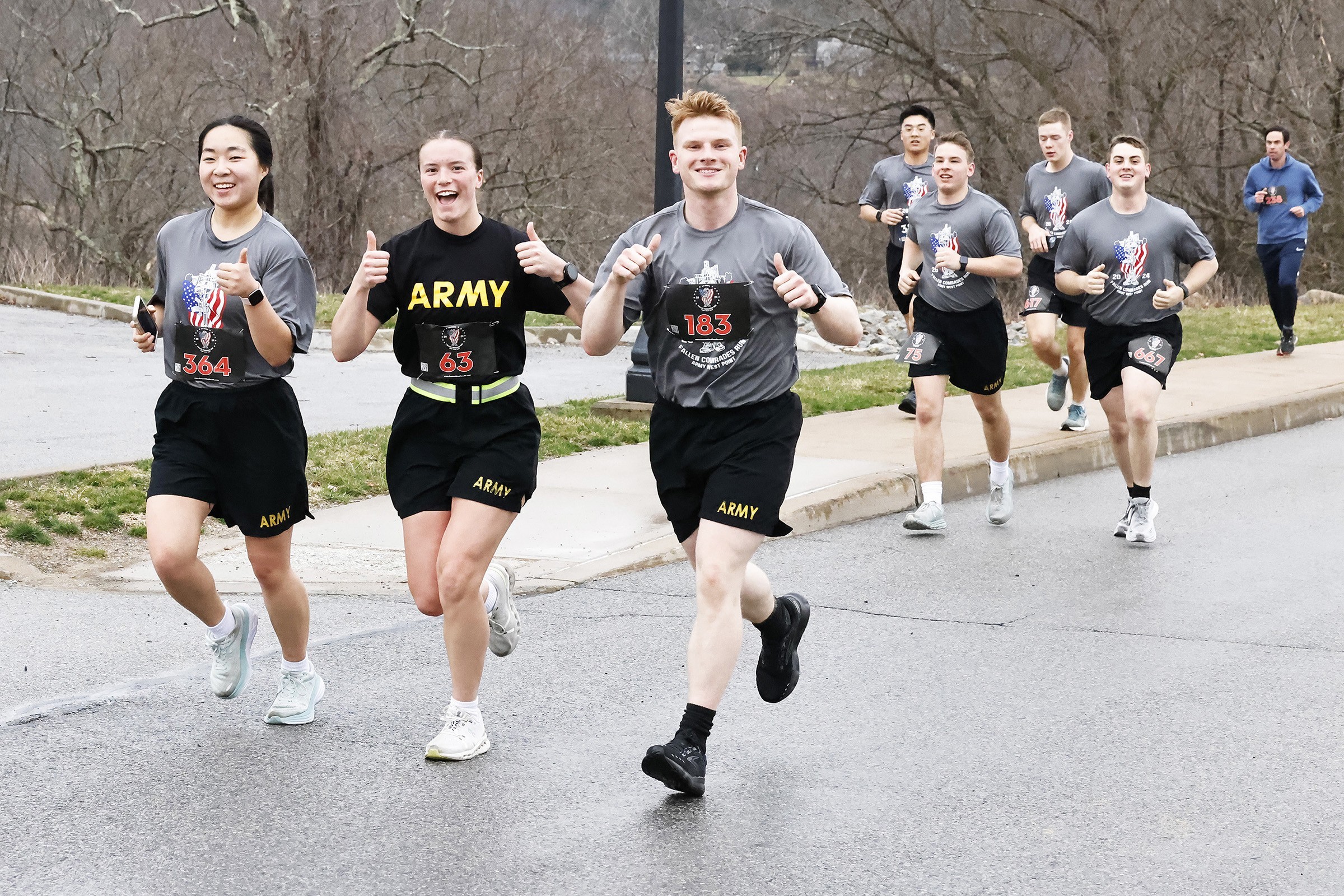 Cadet Marathon team hosts half marathon, honors fallen graduates