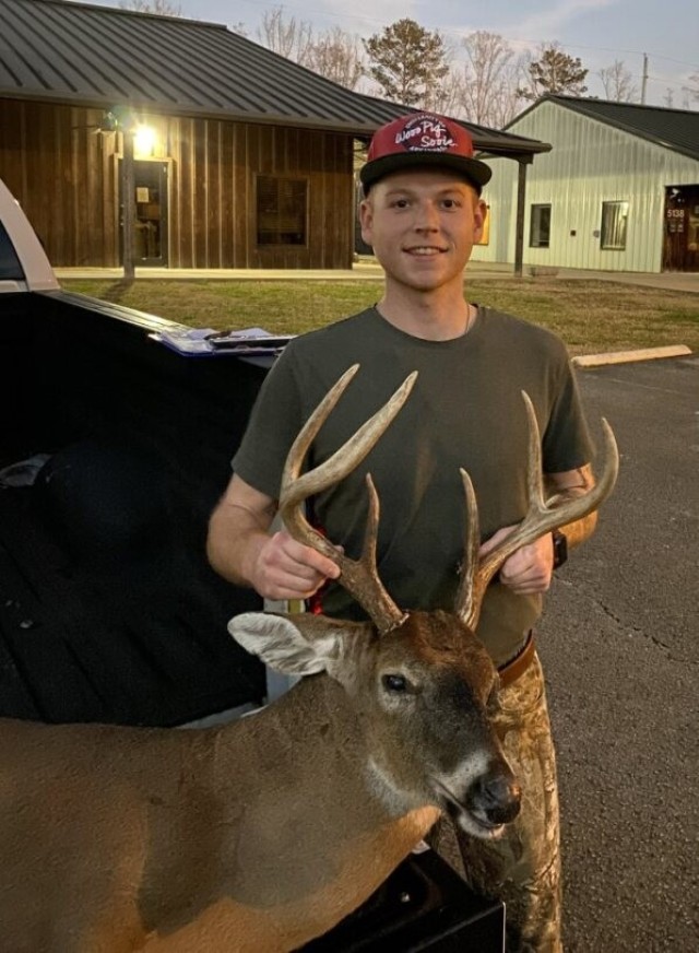 Jack Smith harvested this buck on Redstone Arsenal.