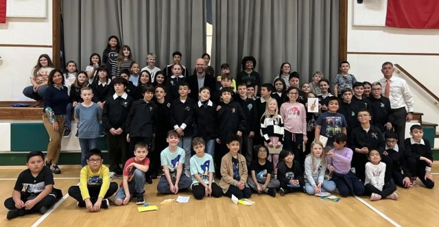 Cascina Elementary students visit Livorno Elementary/Middle School