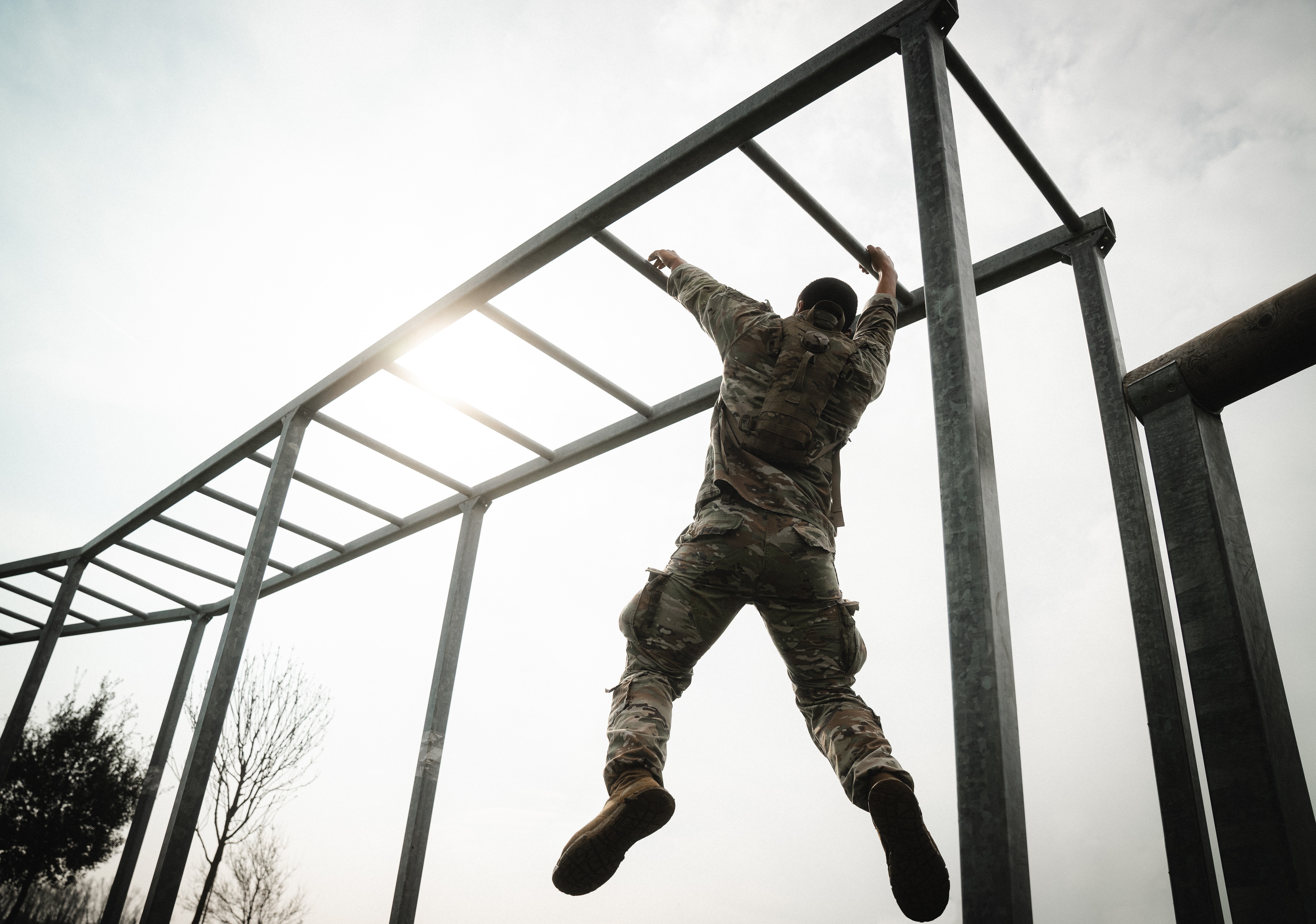 A U.S. Army paratrooper assigned to 2nd Battalion, 503rd Infantry Regiment, 173rd Airborne Brigade overcomes an obstacle during the SETAF-AF Best Squad Competition at Caserma Del Din, Vicenza, Italy, March 13, 2024. Throughout the eight-day event,...