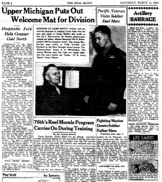 This Month in Fort McCoy History — March