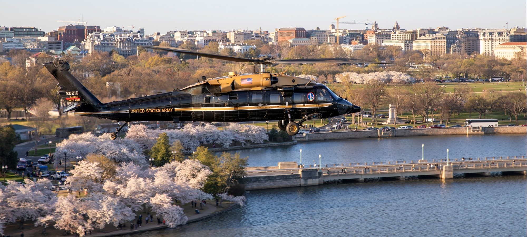 Army Aviation Brigade maintains readiness in flight over Cherry Blossom ...