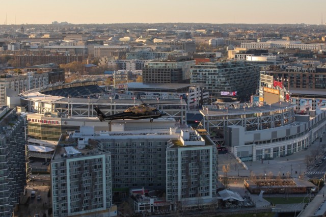 12th Aviation Battalion Flies Over Washington, D.C. Area During Peak Cherry Blossom Bloom