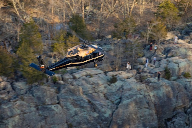 12th Aviation Battalion Flies Over Washington, D.C. Area During Peak Cherry Blossom Bloom