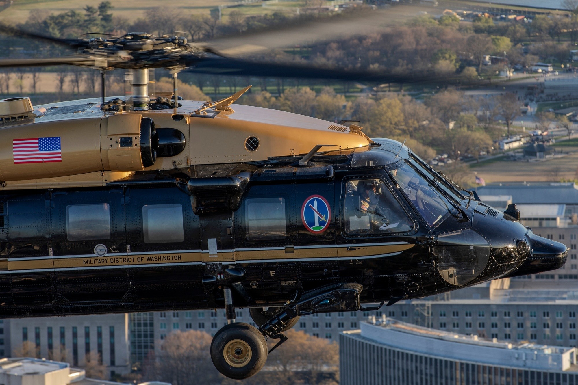 Army Aviation Brigade maintains readiness in flight over Cherry Blossom ...