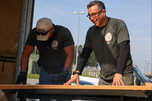 U.S. Army Garrison Bavaria, Camp Management Cell (CMC) helps prepare buildings for incoming soldiers