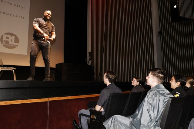 The U.S. Military Academy Sexual Harassment/Assault Prevention (SHARP) program hosted the kickoff event of Sexual Assault Awareness and Prevention Month (SAAPM) featuring spoken word poet, Rashan Legard, on April 2 at Eisenhower Hall Theatre....