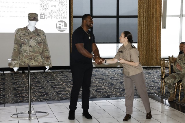 The U.S. Military Academy Sexual Harassment/Assault Prevention (SHARP) program hosted the kickoff event of Sexual Assault Awareness and Prevention Month (SAAPM) featuring spoken word poet, Rashan Legard, on April 2 at Eisenhower Hall Theatre....