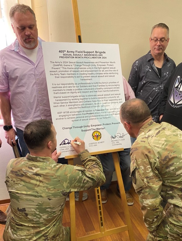 405th AFSB continues to support Army’s goal to eradicate sexual assault, harassment
