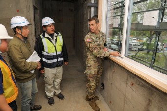 Garrison leaders check progress on Camp Zama housing upgrades