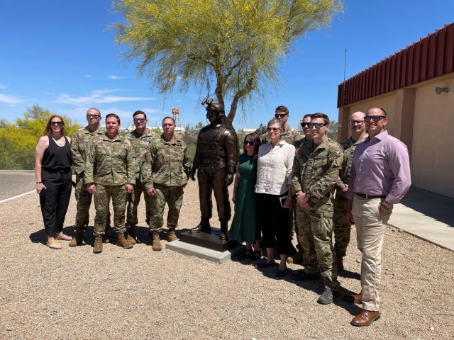 On the fifth anniversary of Master Sgt. Nick Shepert passing, his family gathered to unveil a statue at Yuma Proving Ground in front of the Military Freefall School (MFFS) training building. MFFS Commander Maj. Nick Garver, Sgt. Maj. Matthew...