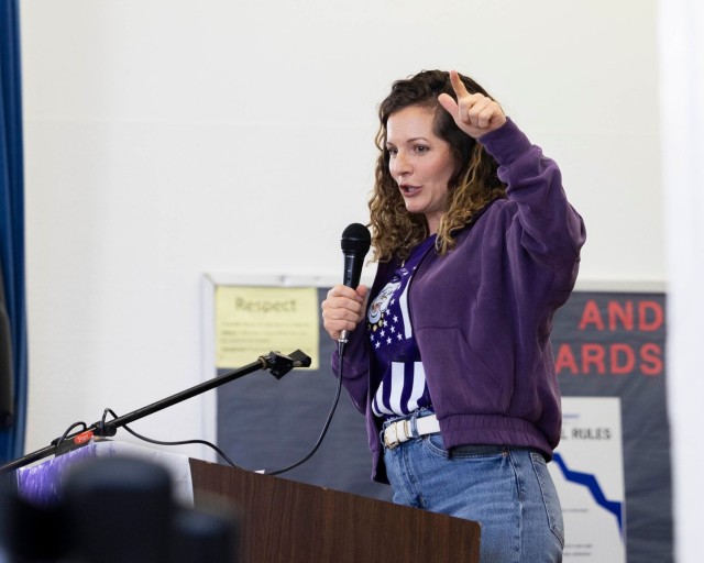 Baumholder’s Smith Elementary School celebrates Month of the Military Child with guest speaker Julia Furman