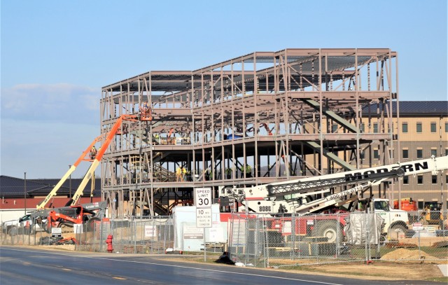 April 2024 barracks construction operations at Fort McCoy