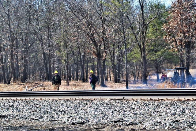 Fort McCoy personnel continue natural resources management with late-March prescribed burn