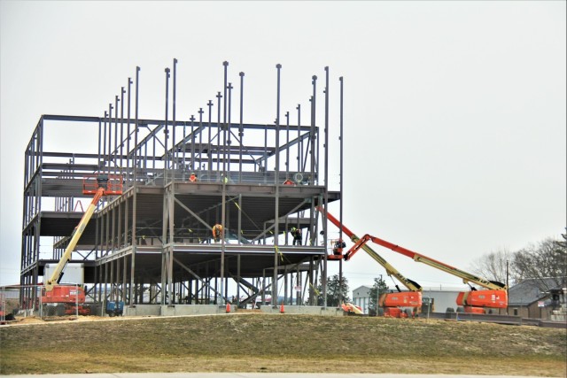 Contractors continue making progress on newest barracks construction project at Fort McCoy