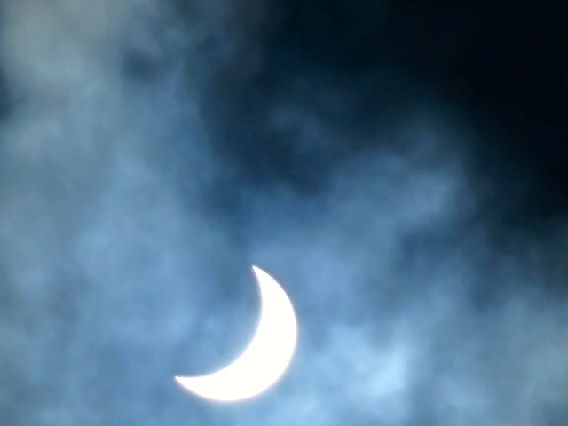 Observing a solar eclipse at Fort McCoy