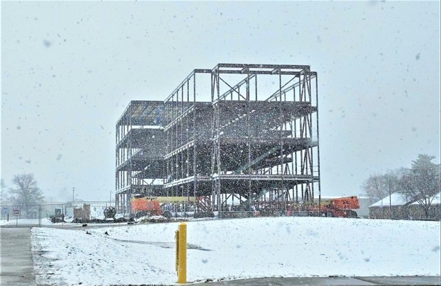 April 2024 barracks construction operations at Fort McCoy